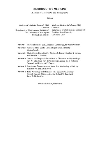 Fetal Physiology and Medicine. The Basis of Perinatology