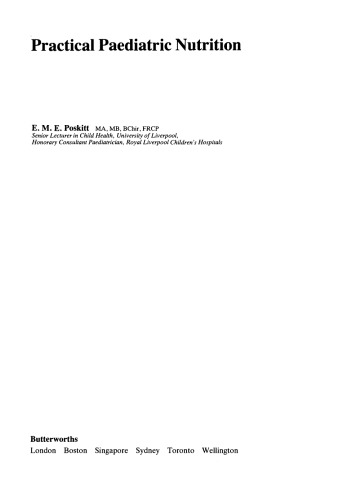 Practical Paediatric Nutrition