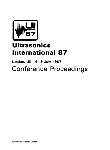 Ultrasonics International 87. Conference Proceedings