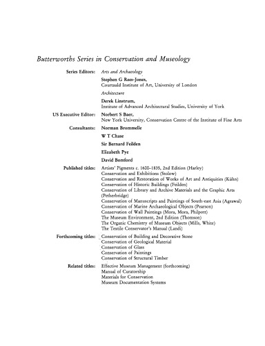 Conservation of Marine Archaeological Objects