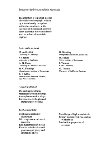 Control and Analysis in Iron and Steelmaking
