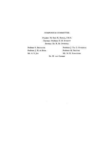 Surface Area Determination. Proceedings of the International Symposium on Surface Area Determination Held at the School of Chemistry, University of Bristol, U.K., 16–18 July, 1969