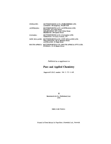 Metal–Ammonia Solutions. Proceedings of an International Conference on the Nature of Metal–Ammonia Solutions: Colloque Weyl II