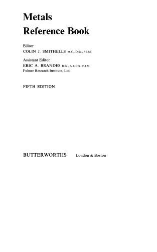 Metals Reference Book