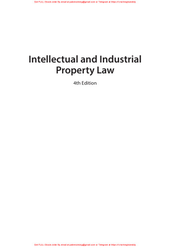 Intellectual and Industrial Property Law