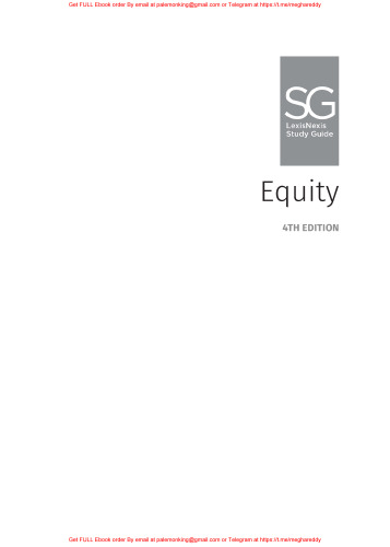 LexisNexis Study Guide Equity