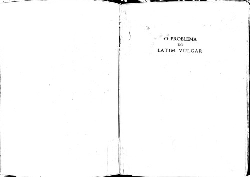 O Problema do Latim Vulgar