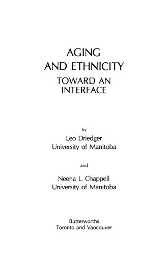 Aging and Ethnicity. Toward an Interface