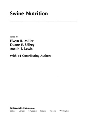 Swine Nutrition