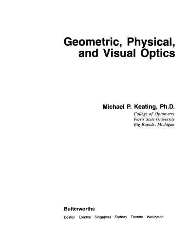 Geometric, Physical, and Visual Optics