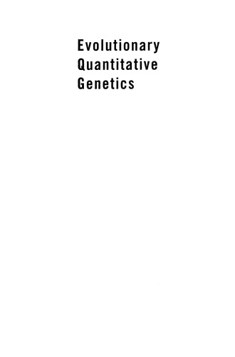 Evolutionary Quantitative Genetics