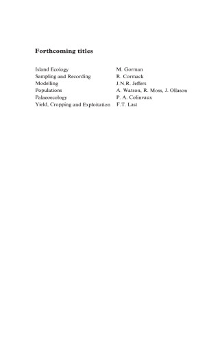 Vegetation Dynamics