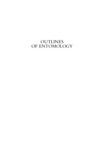 Outlines of Entomology
