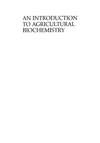An Introduction to Agricultural Biochemistry