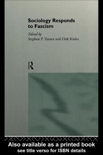Sociology Responds to Fascism