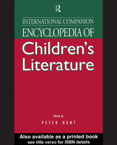 International Companion Encyclopedia Of Children's Literature