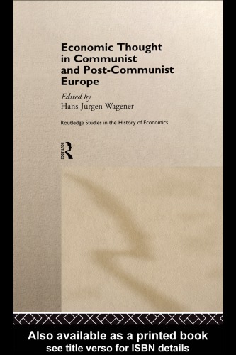 Economic thought in communist and postcommunist Europe