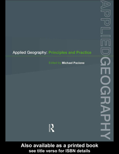 Applied Geography: Principles and Practice