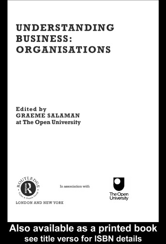 Understanding Business: Organisations