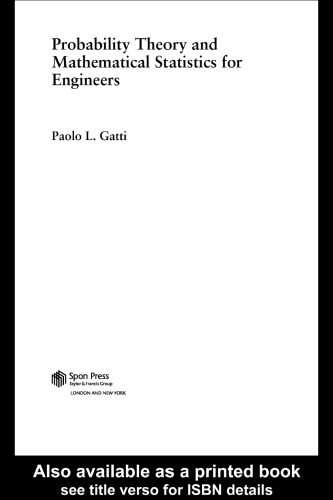 Probability Theory and Statistical Methods for Engineers (Structural Engineering: Mechanics and Design)