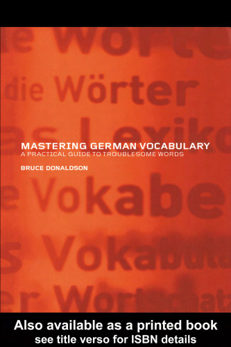 Mastering German vocabulary: a practical guide to troublesome words