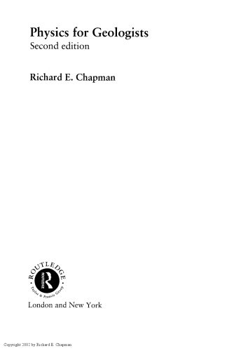 Physics for Geologists