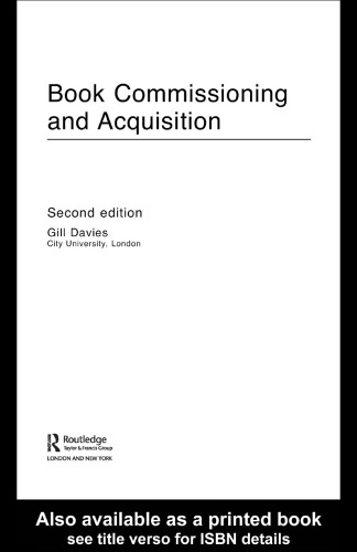 Book Commissioning and Acquisition, 2nd Edition