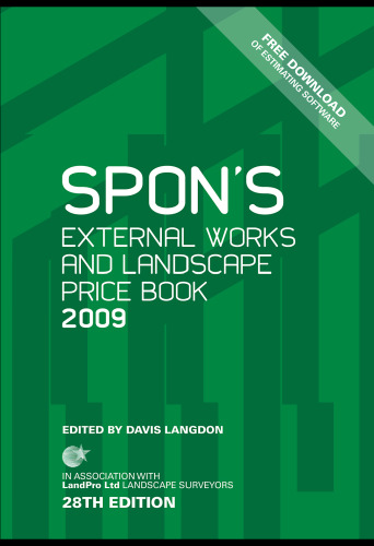 Spon's External Works and Landscape Price Book 2009