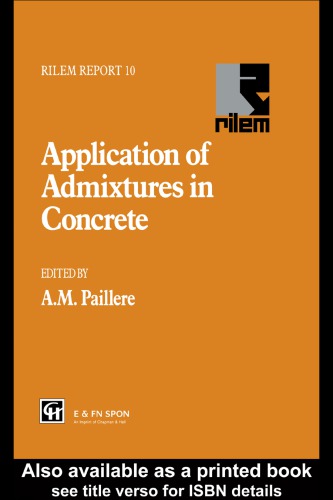 Application of admixtures in concrete : state-of-the art report