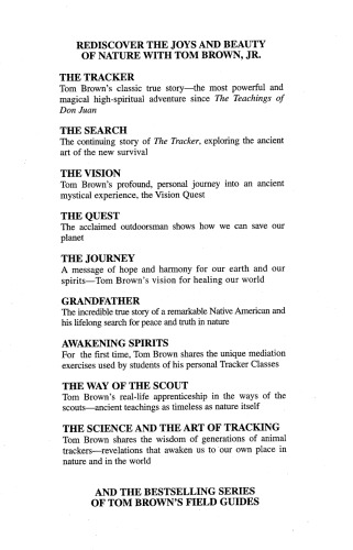 Tom Brown's Science and Art of Tracking