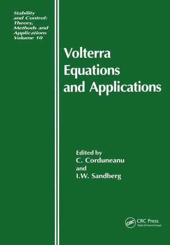 Volterra equations and applications