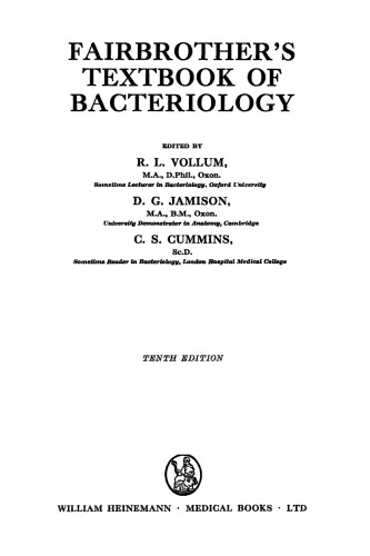 Fairbrother's Textbook of Bacteriology