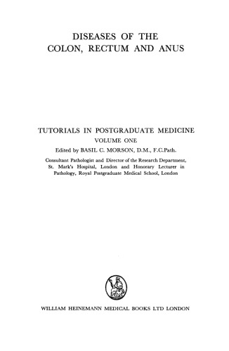Diseases of the Colon, Rectum and Anus. Tutorials in Postgraduate Medicine