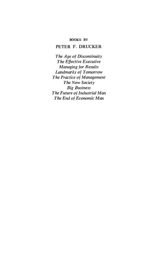 The Age of Discontinuity. Guidelines to Our Changing Society