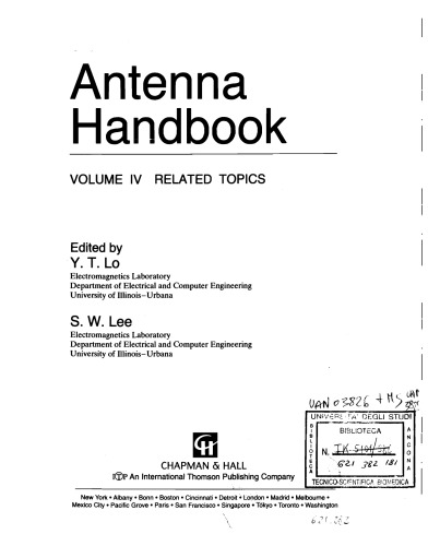 Antenna handbook. Vol.4, Related topics