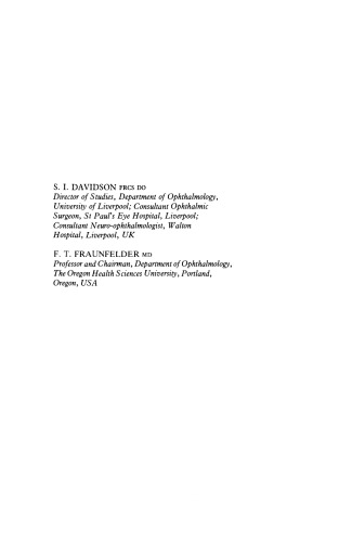 Recent Advances in Ophthalmology. Volume 7