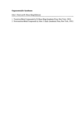 Organometallic Syntheses