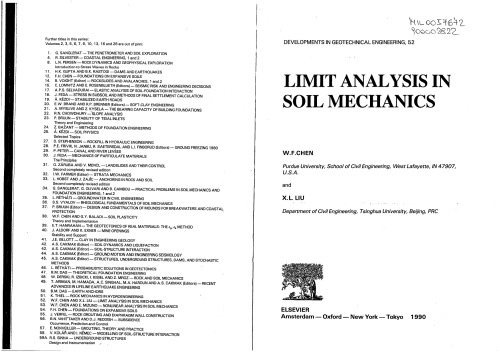 Limit analysis in soil mechanics