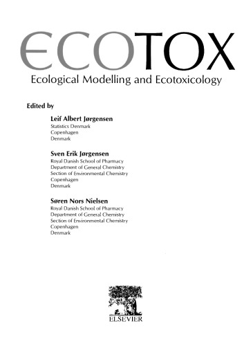 Ecotox. Ecological Modelling and Ecotoxicology