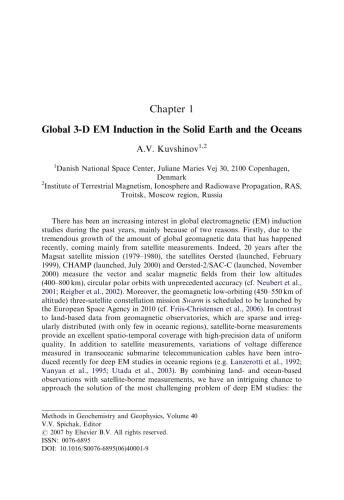 Electromagnetic Sounding of the Earth's Interior