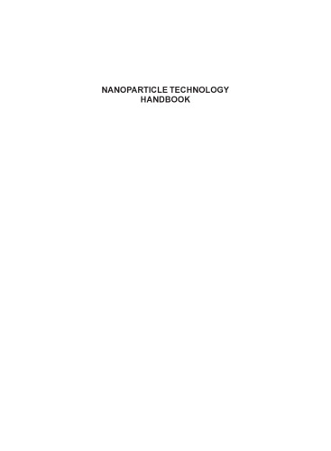 Nanoparticle Technology Handbook