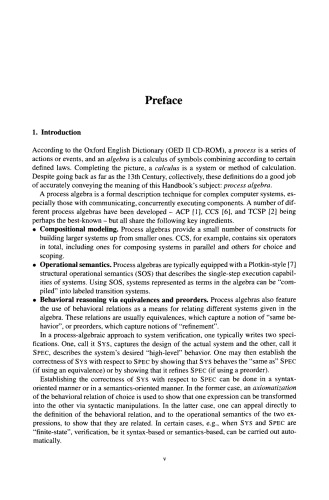 Handbook of Process Algebra