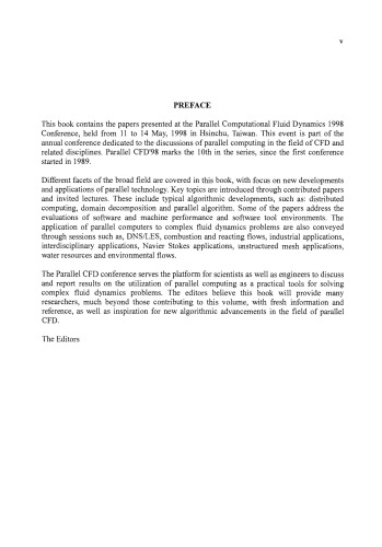 Parallel Computational Fluid Dynamics 1998. Development and Applications of Parallel Technology