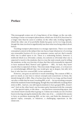 Special Topics in Transport Phenomena