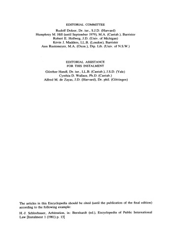 Decisions of International Courts and Tribunals and International Arbitrations