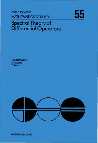Spectral Theory of Differential Operators (North-holland Mathematical Library)