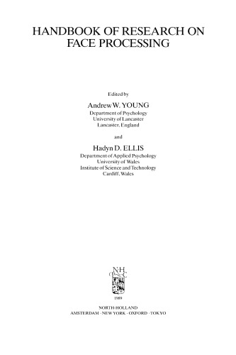 Handbook of Research on Face Processing