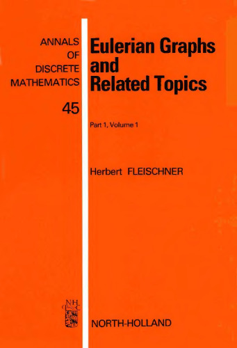 Eulerian Graphs and Related Topics: Part 1, Volume 1
