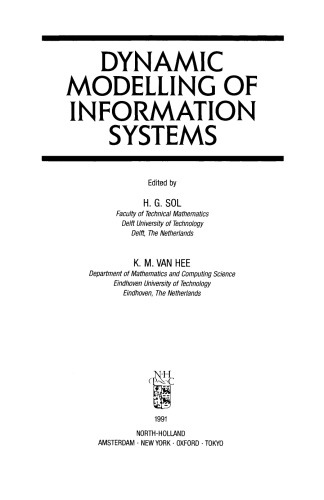 Dynamic Modelling of Information Systems