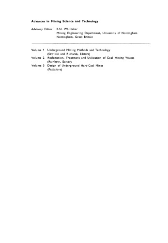 Design of Underground Hard-Coal Mines